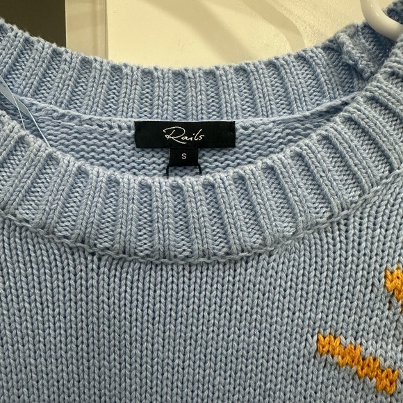 Rails Blue and Yellow Sunburst Sweater - Picture 4 of 5